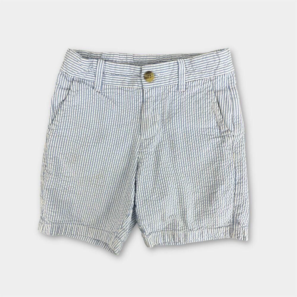 Janie and Jack Provence Blue Seersucker Short 6